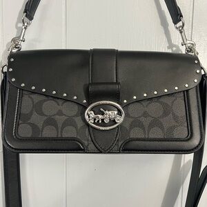 Black Coach Georgie shoulder bag